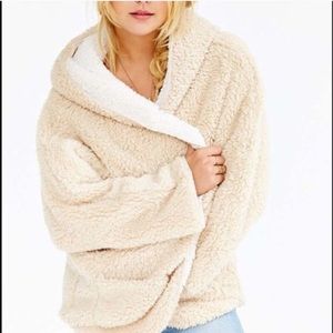 Urban Outfitters fuzzy reversible coat